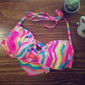 NWOT Xhilaration Women’s Bikini Top Colorful XL